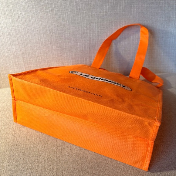 Le Creuset Orange Reusable Shopping Tote Bag - Picture 5 of 6